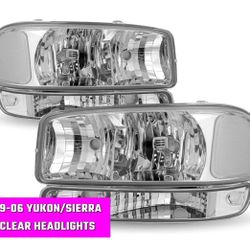 99-06 Sierra Yukon Headlights 