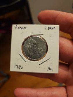 1985 Mexico 1 Peso In Spectacular Condition. Almost Uncirculated Condition.
