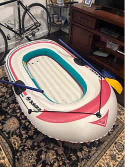 2 person inflatable raft with paddles