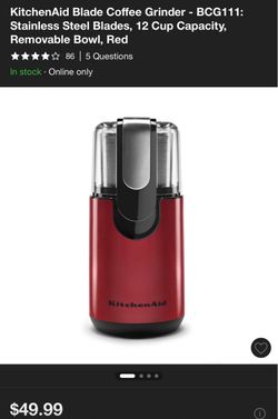 Kitchen aid coffee grinder $25 obo