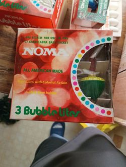New old stock Vintage 3 pack bubble lights never opened