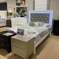 Queen / King LED Light Bed Frame (Matters sell seperately)