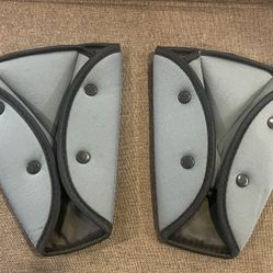 NEW, 2-Pack Gray Seatbelt Adjuster for Kids Car Child Seatbelt Cover Strap Protector Pad 