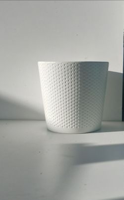 Glazed Ceramic Plant Pot/ Plant Planter/ Flower Pot Patio Garden white