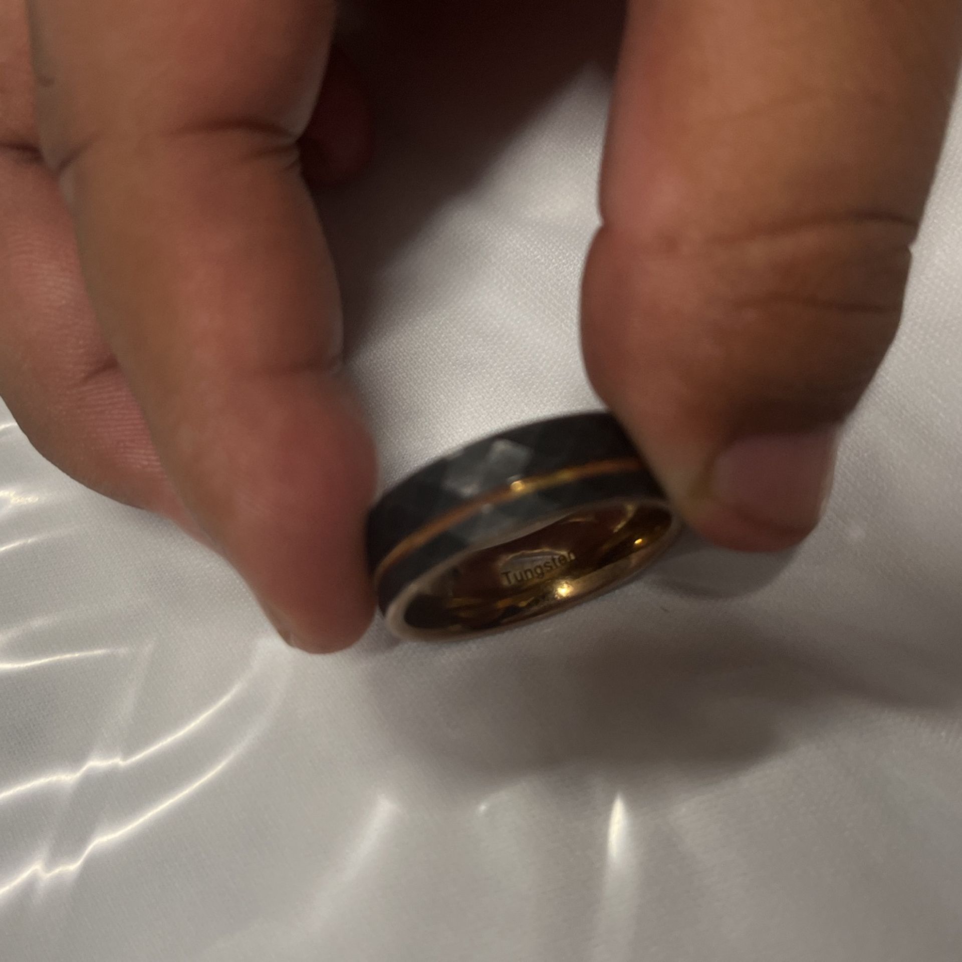 Tungsten Rose Gold Men’s Ring