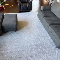 Furniture Couch Chair Ottoman Rug