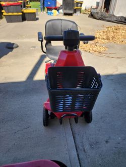 Red 4-Wheel Electric Mobility Scooter