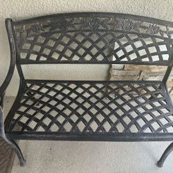 Iron Park Bench