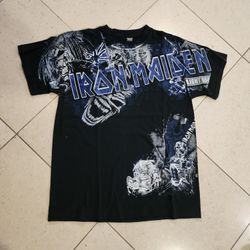 Iron Maiden Heavy Metal Band Light 666 Adult Men Size Medium T-Shirt 100% Cotton - NEW