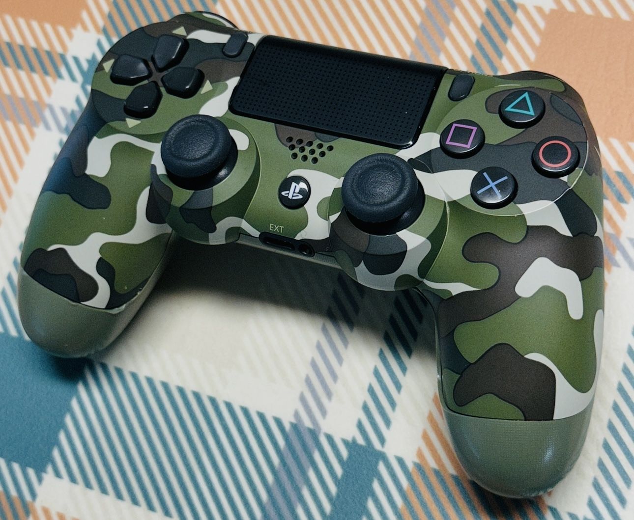 Sony DualShock 4 Wireless Controller For Playstation 4 Green Camouflage Read