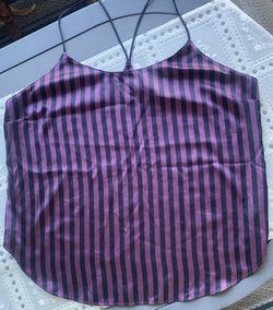 EUC Victoria's Secret Satin Basic Black & Pink Cami Size M.  