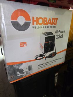 HOBART

Airforce 12 Amp Plasma Cutter 120 (V) Compressor built in. 1/8 in Rated Plasma