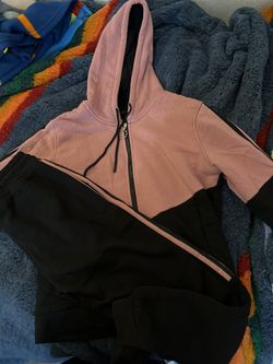 Womens Pink/Black Tracksuit (SIZE SMALL)