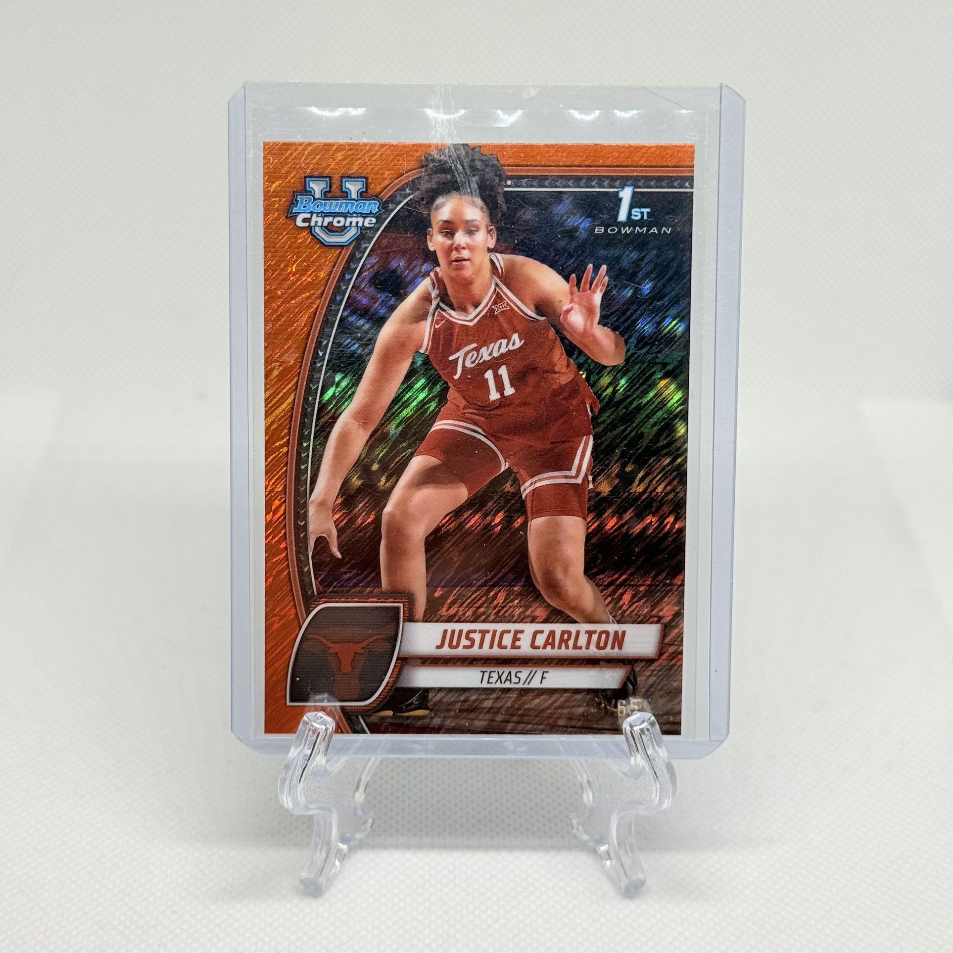 2024 Bowman University Justice Carlton Orange Shimmer  /65 
