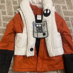 Disney Star Wars Rebel Pilot Kids Jacket - Size 7/8 