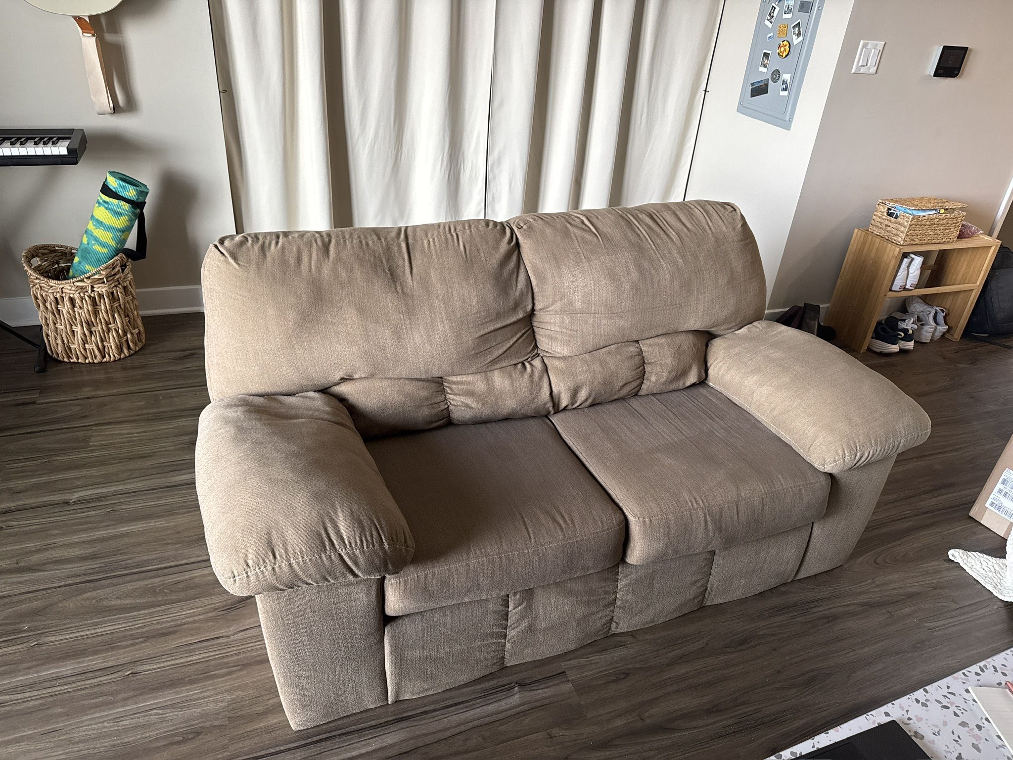 Brown Loveseat