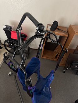 Hydraulic Patient Lift Six Point Cradle Silver Vein