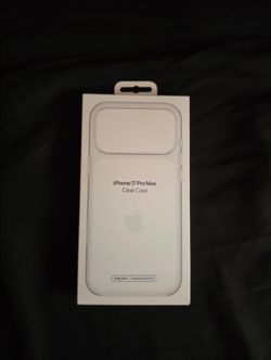 Apple iPhone 17 pro max silicon case clear color