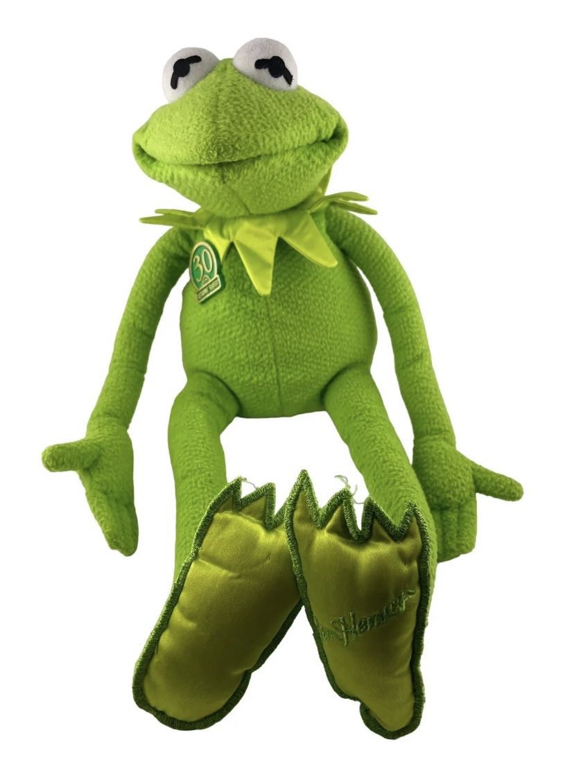 1999 18" Magic Talking Kermit The Frog Sesame Street 30th Anniversary Jim Henson