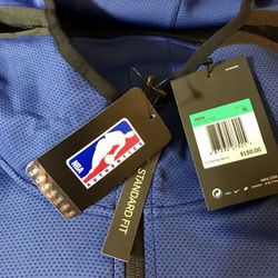 New York Knicks Nike Blue Showtime Therma Flex Performance Full-Zip Hoodie