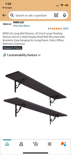 DINZI LVJ Long Wall Floating Shelf 