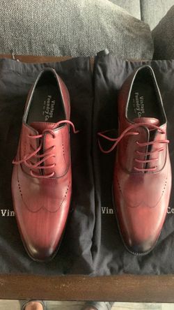 Vintage Foundry Co. Burgundy Leather Wingtip Oxfords