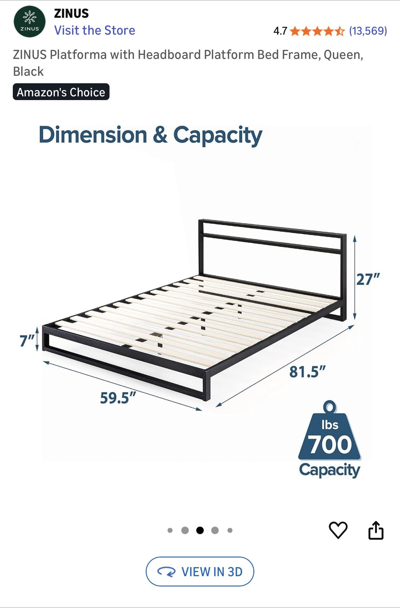 Black Queen Bed Frame