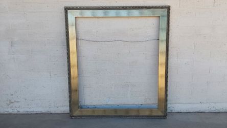 Huge Gold Wood Picture Frame - $30