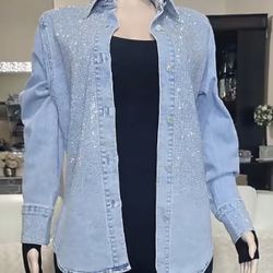 Blusa Mezclilla Bling Bling 