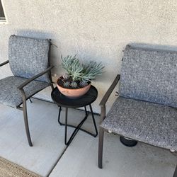 Two Chairs With Cushions