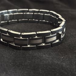 Tungsten Brushed and Polished 9inch Bracelet men