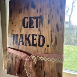Wooden Bathroom Sign Hand Crafted