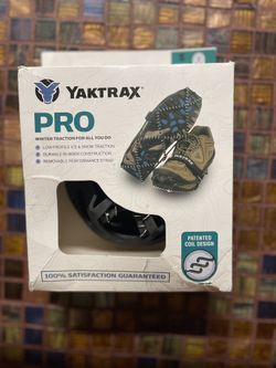 Yaktrax Pro Traction Cleats, Black, Size Small