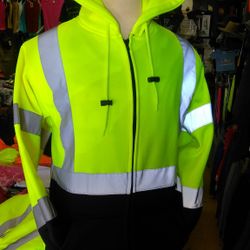 98-3021-HI-VIS 2 TONE HOODED SWEATER-XL