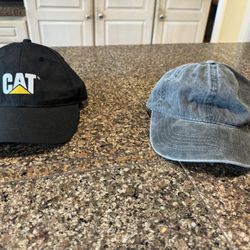 2 Hats With Buckle Backs