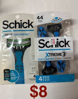 Schick Xtreme3 Duo Comfort Disposable Razors 4-Pack (x2)