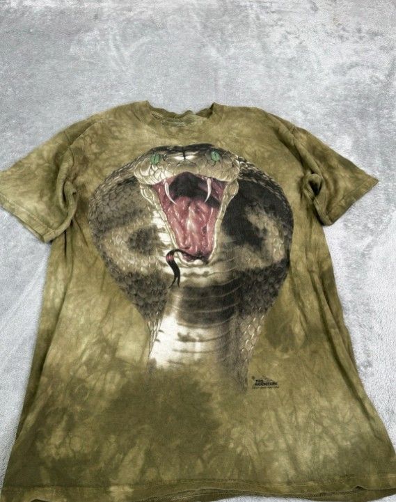 Vintage Y2K The Mountain Cobra Short Sleeve T Shirt Men's Size Medium Green