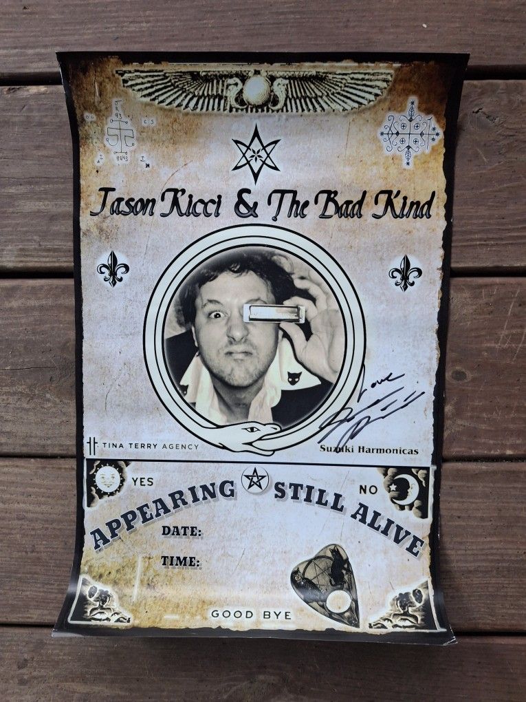 2013 Signed Jason Ricci Tour Poster