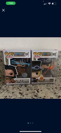 One Piece Funko Pop Gol D. Roger, Sabo (Signed)
