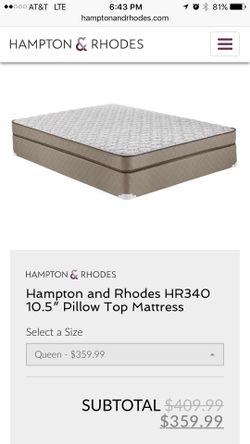 New Queen Mattress $99