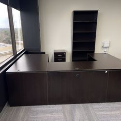 Office Desk, Shelf, & Drawer 