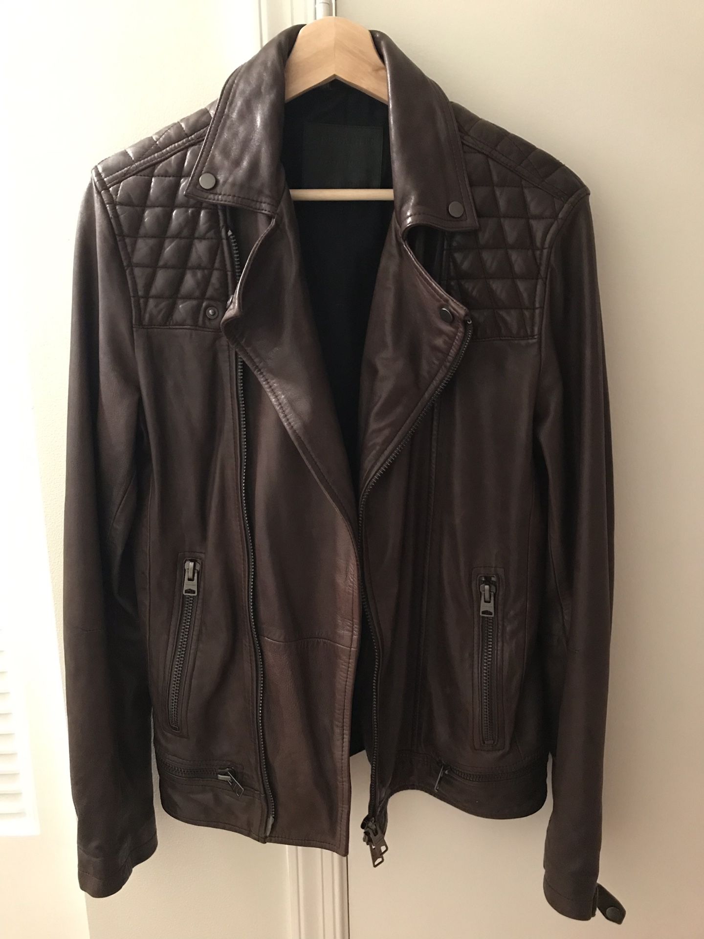 ALLSAINTS Leather Conroy Biker Jacket