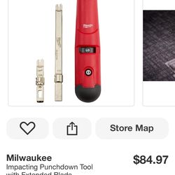 Milwaukee Impacting Punchdown Tool with Extended Blade Store SKU# 1002-476-313