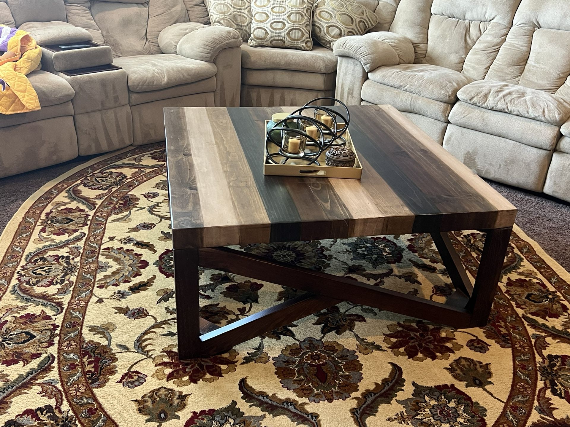 Sectional Sofa, Matching Recliner, Table and Rug