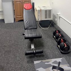 Red And Black Adjustable Bench