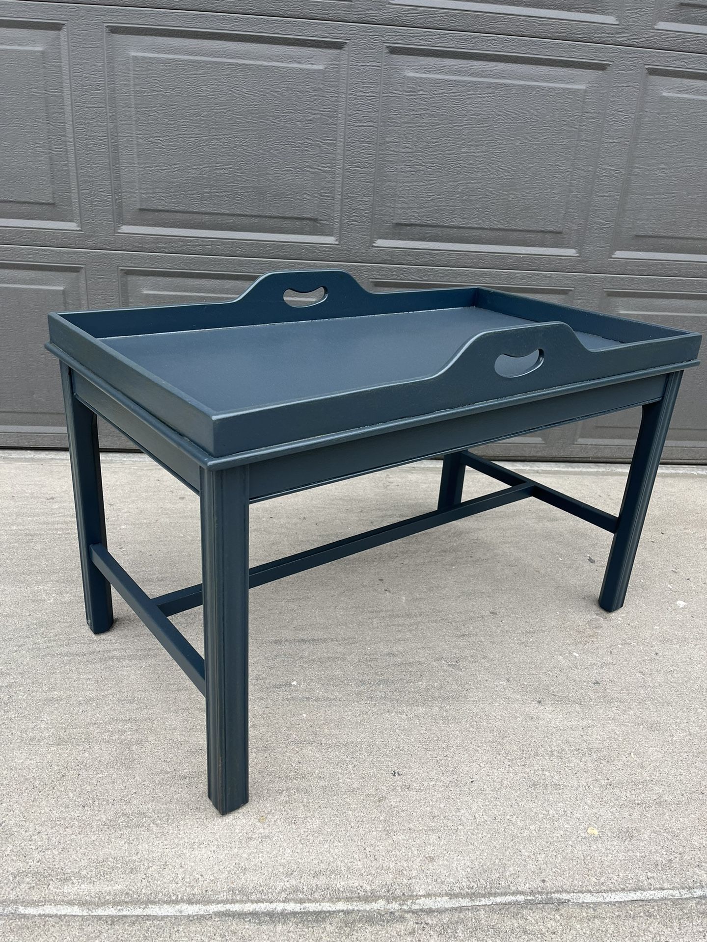 Refinished Dark Blue Coffee Table