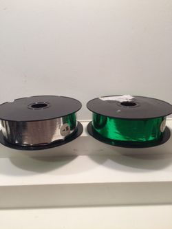 Metallic Poly Sliver & green brand new