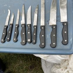 Lot Of Kitchen Knives And A Few Can Opener’s NO IN OR OUT PHONE CALLS 