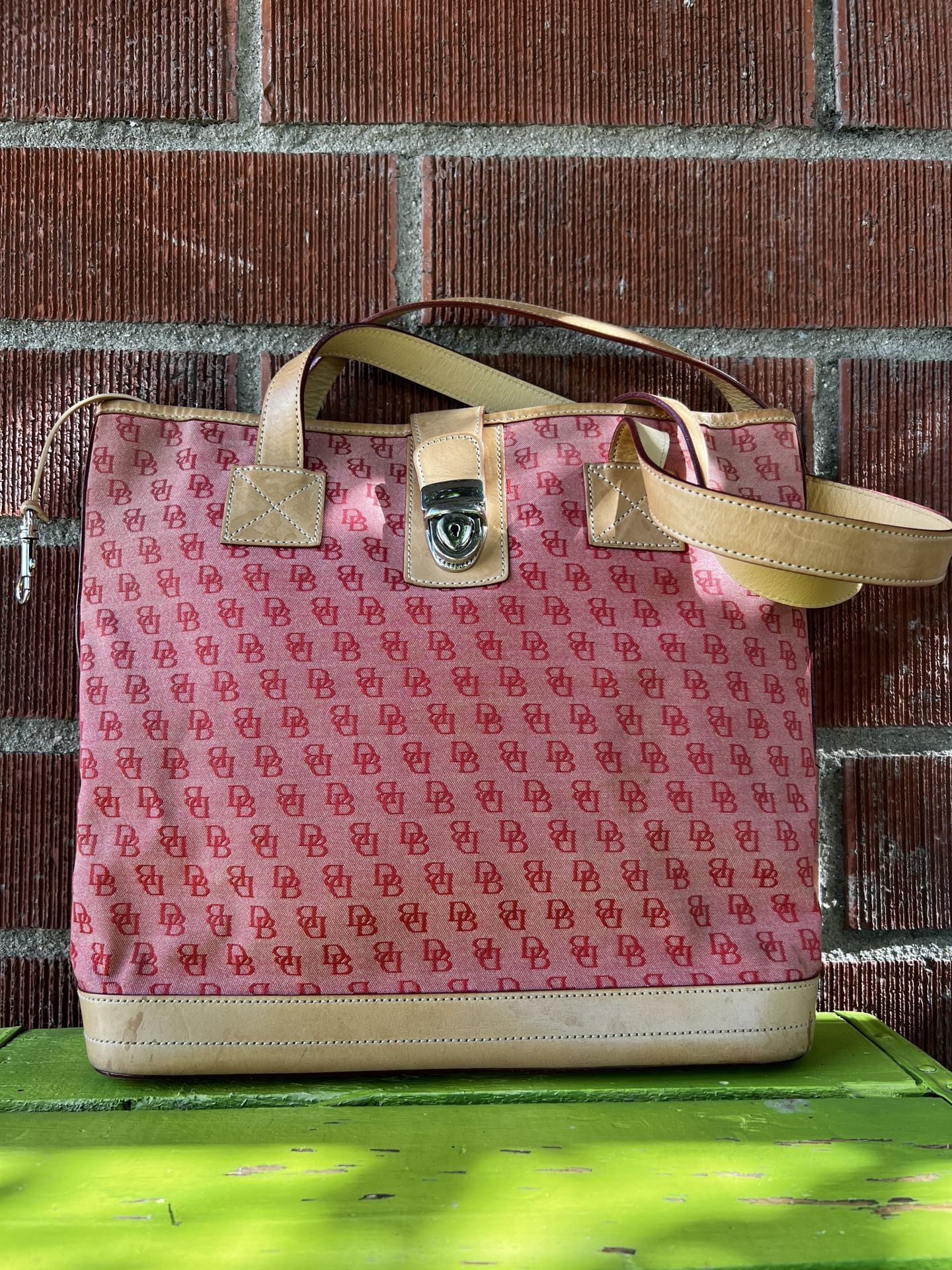 Dooney Bourke, Pink Monogram Handbag