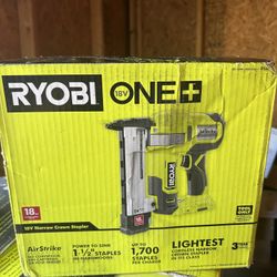Ryobi Narrow Crown Stapler 